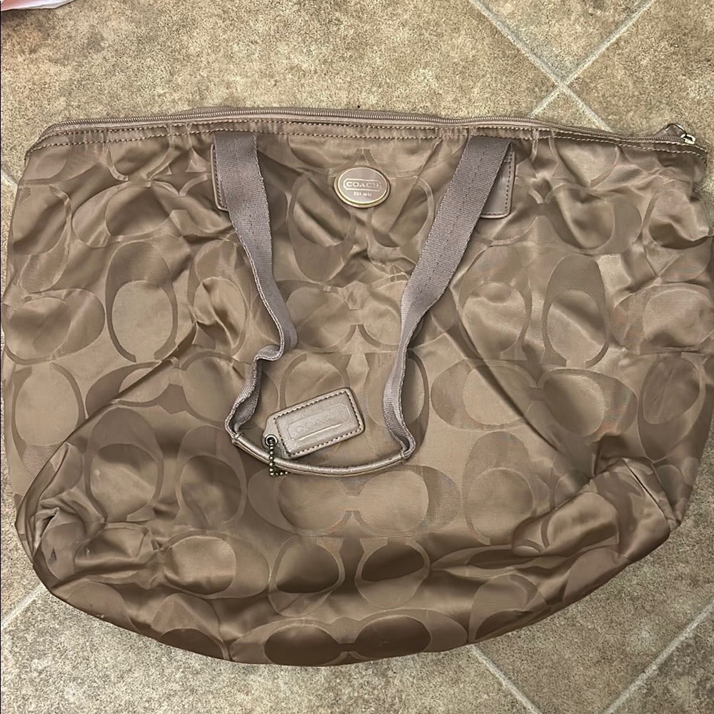 Coach Signature Brown Tote Bag